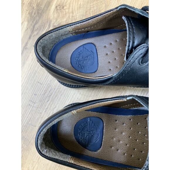 Dockers Dress Shoes Mens 7.5 M Gordon Oxford Black Leather Cap Toe 90-2214 - Picture 16 of 16